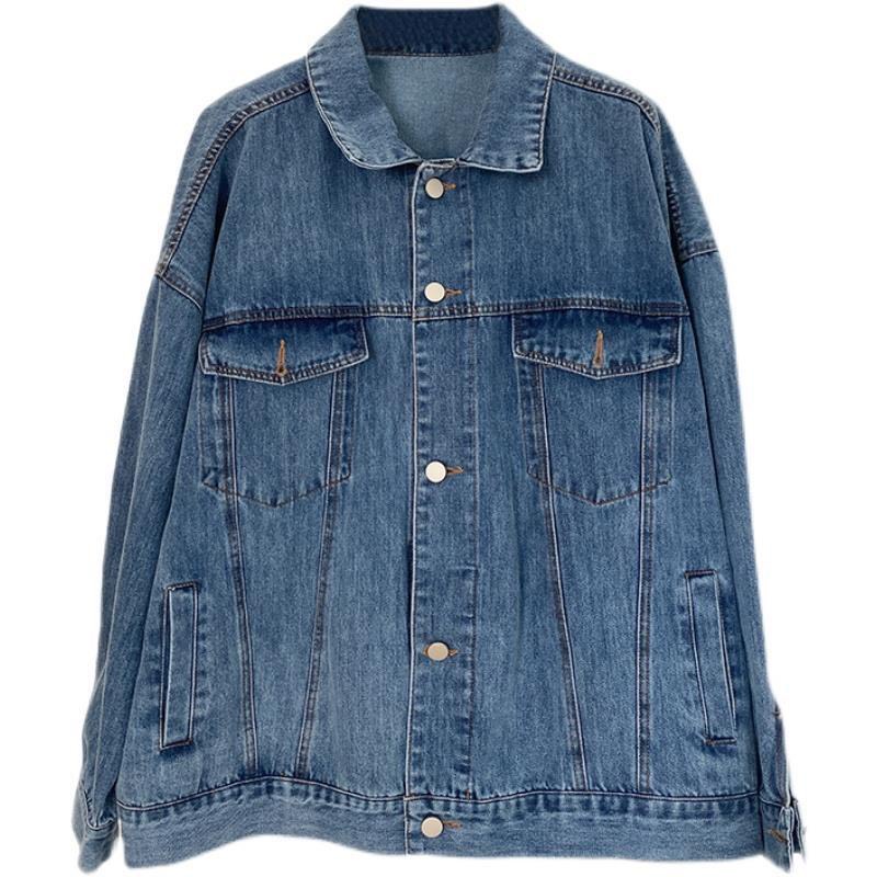 Áo Khoác Nữ Jean UNISEX Form Rộng Nam Nữ  Xanh