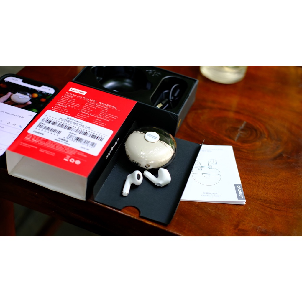 Tai nghe LENOVO ThinkPlus LP80 | Bluetooth 5.0 | Chống ồn | Giá rẻ