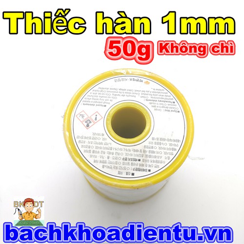 Thiếc hàn không chì 1mm Hàn Quốc 50G chính hãng.