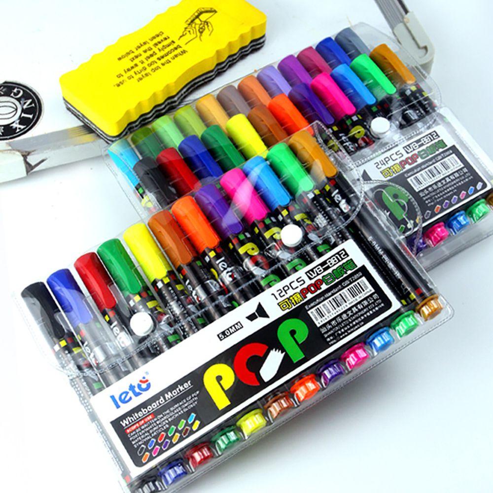 PISTA Set 12 Bút Lông Viết Bảng Trắng Thần Kì Dành Cho Các Bé