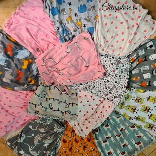 Quần đùi nữ mặc nhà cute🌸 Short thun xòe nhiều hoạ tiết cạp chun 🌸 Quần ngủ vải cotton mịn mát co giãn hot 2021 A34