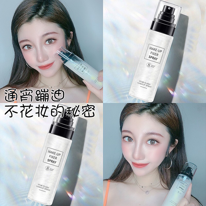 Xịt Khóa Trang Điểm Cố Định Lớp Make Up Star Flash Spray 8 Hours Wear 100ML