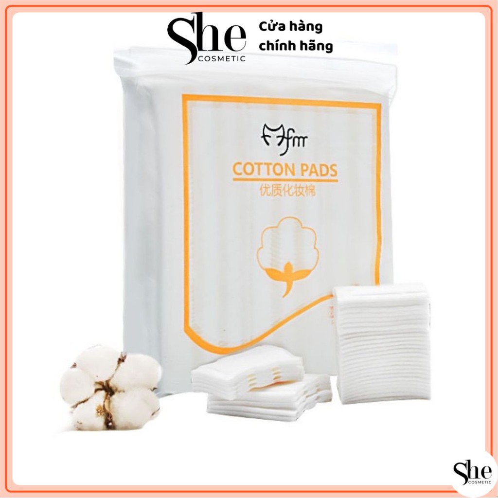 Bông tẩy trang  [FREESHIP] Bông tẩy trang 3 lớp Cotton Pads  [Túi 222 miếng]