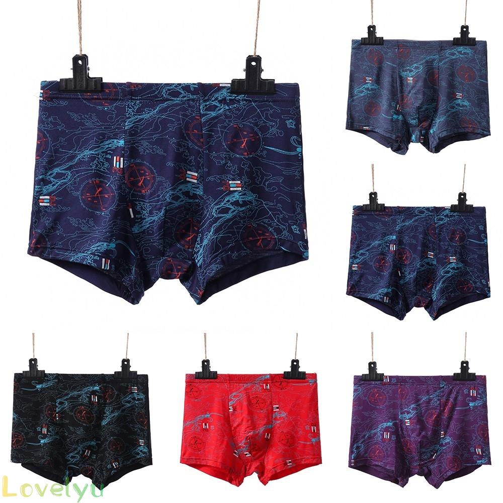 【LOVELYU】Men Casual And Comfortable Boxer Briefs Modal Super Fat Underwear Loose Shorts High Quality【Good Quality】
