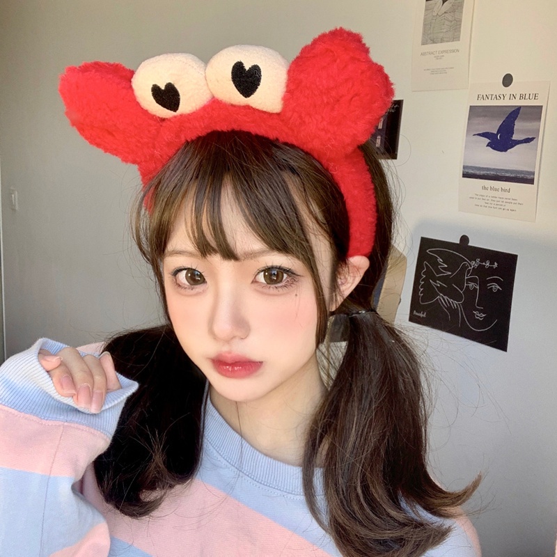 Băng đô cài tóc phủ lông phong cách Hàn Quốc dễ thương thời trang cho nữ 2021