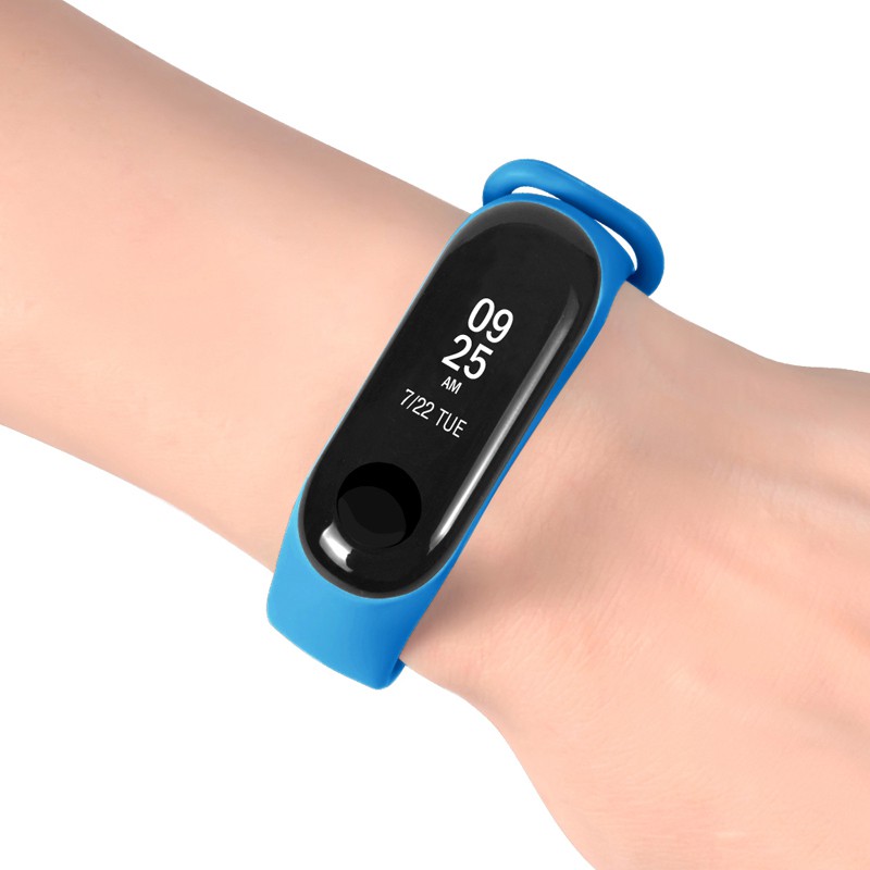 Dây đeo silicone 19 màu tùy chọn cho Xiaomi Mi Band 3 Miband 3 4