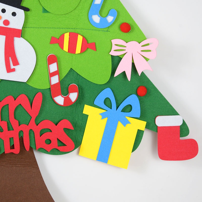 Phụ kiện treo trang trí cây thông noel bằng vải nỉ thủ công