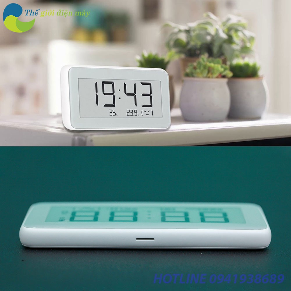 Đồng hồ tích hợp ẩm kế thông minh Xiaomi Mijia Pro - Bảo hành 1 tháng - Shop Thế Giới Điện Máy