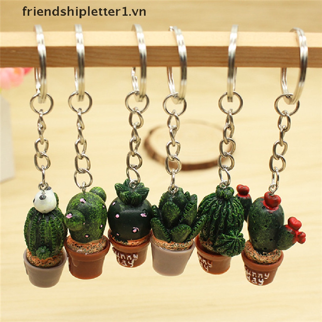 Móc khóa hình cây xương rồng mini