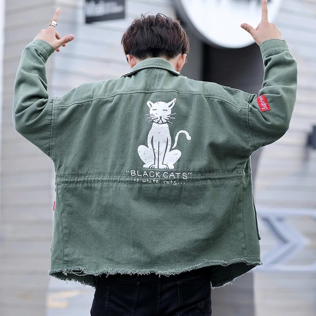 ÁO KHOÁC KAKI NAM HÌNH MÈO SOÁI CA SIÊU BẢNH HAIPHUONGFASHION | BigBuy360 - bigbuy360.vn