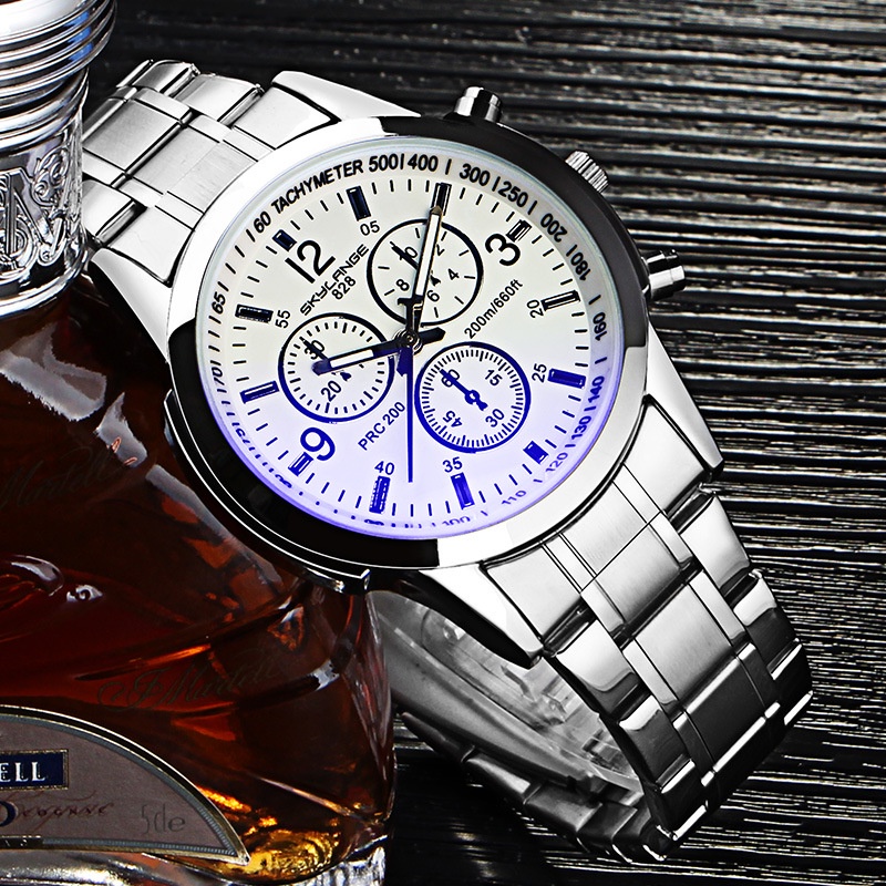 Đồng hồ nam SKYLANGE dây thép-kim loại không gỉ mặt kính chống xước cao cấp | BigBuy360 - bigbuy360.vn