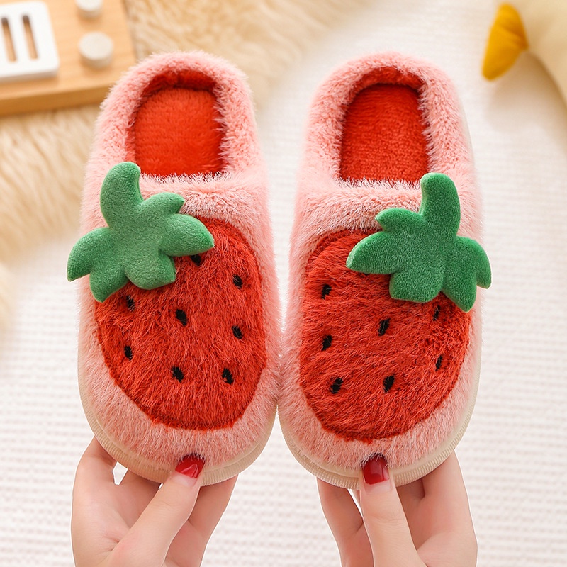 Dép Bông Đi Trong Cho Bé, Dép Bông Trẻ Em Họa Tiết Đáng Yêu