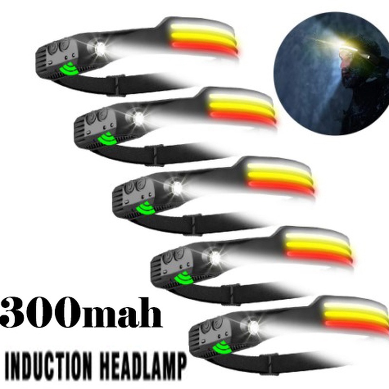 Đèn Pin Led COB Chống Thấm Nước Có Cảm Biến Sạc Usb Tiện Dụng