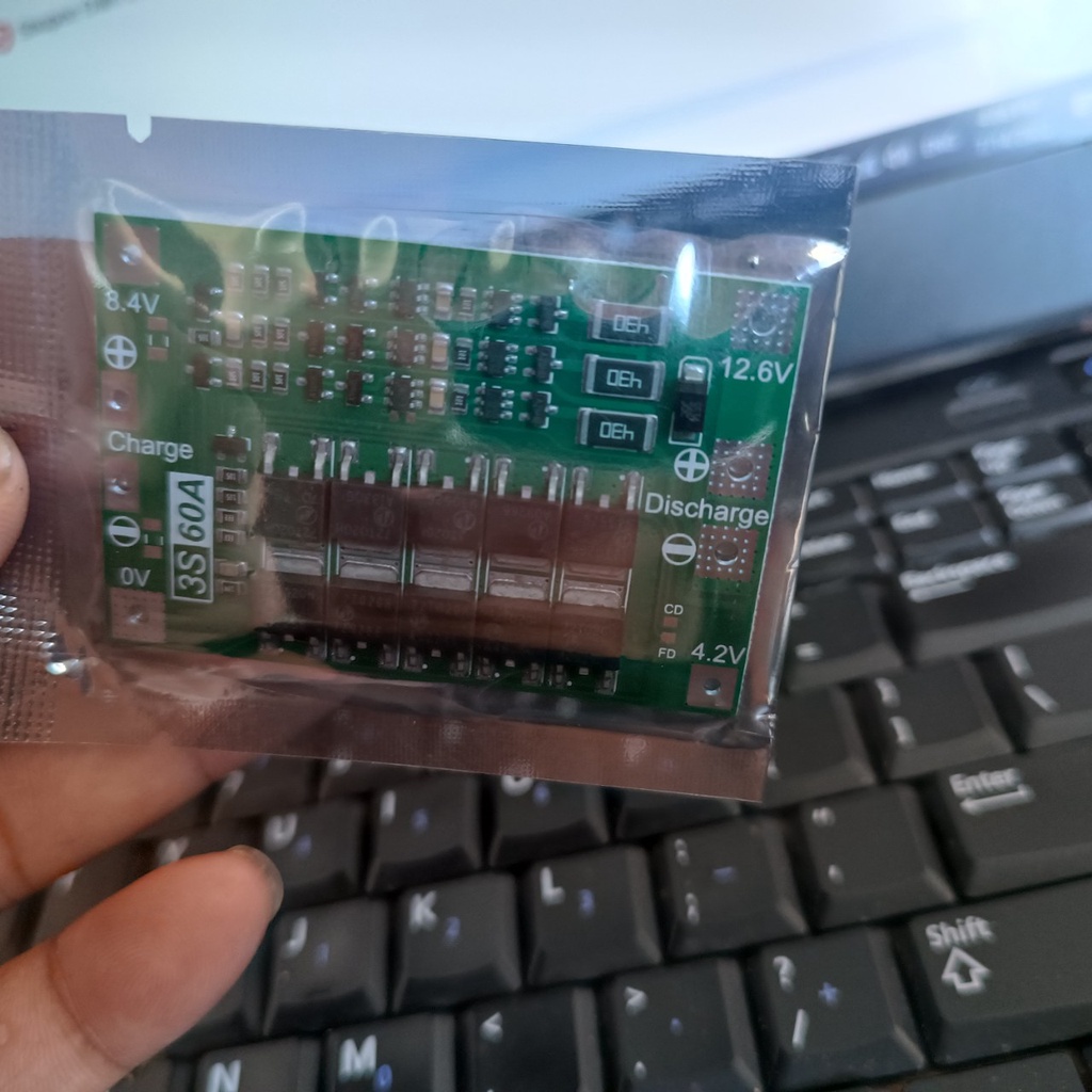 Mạch bảo vệ pin lithium 11.1V 12.6V 18650 3S60A