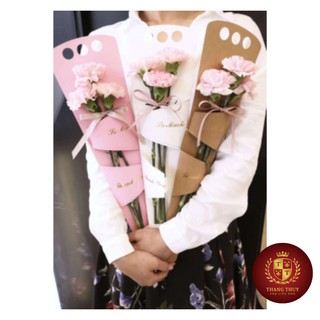 Túi Giấy Kraft Bó Hoa Một Bông Set 10 cái 13cm x 50cm x4cm