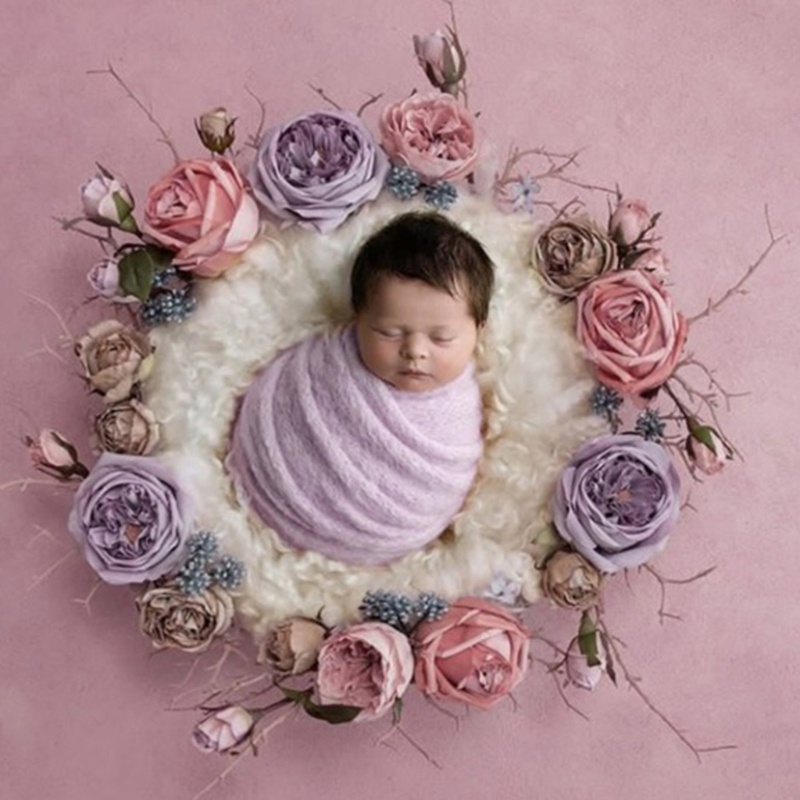 Chăn Bông Mềm Mại Chuyên Dụng Cho Chụp Ảnh Em Bé Sơ Sinh