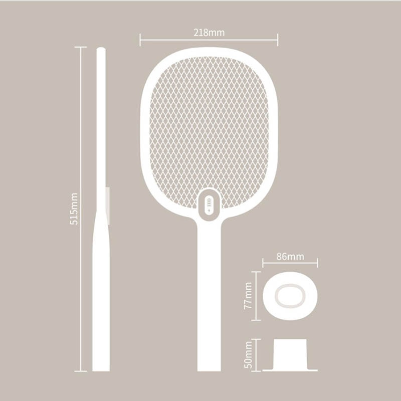Vợt Muỗi Điện Xiaomi 3Life 3 Lớp h30 Có Đèn LED Có Thể Sạc Lại Tiện Dụng