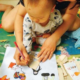 Khuôn gỗ tập vẽ cho bé