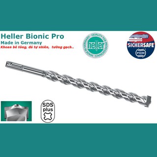 Mũi khoan bê tông Heller SDS Plus Bionic Pro (Made in Germany)