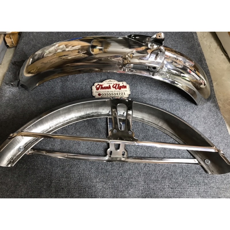 BỘ DÈ TRƯỚC SAU XE 67+68 INOX 304 DÀY DẶN