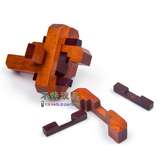 ❤️ HOTSALE ❤️ Trò chơi tháo lắp gỗ KHÓA LỖ BAN - WOODEN PUZZLE - Trò chơi Trí tuệ, phát triển EQ, IQ ...