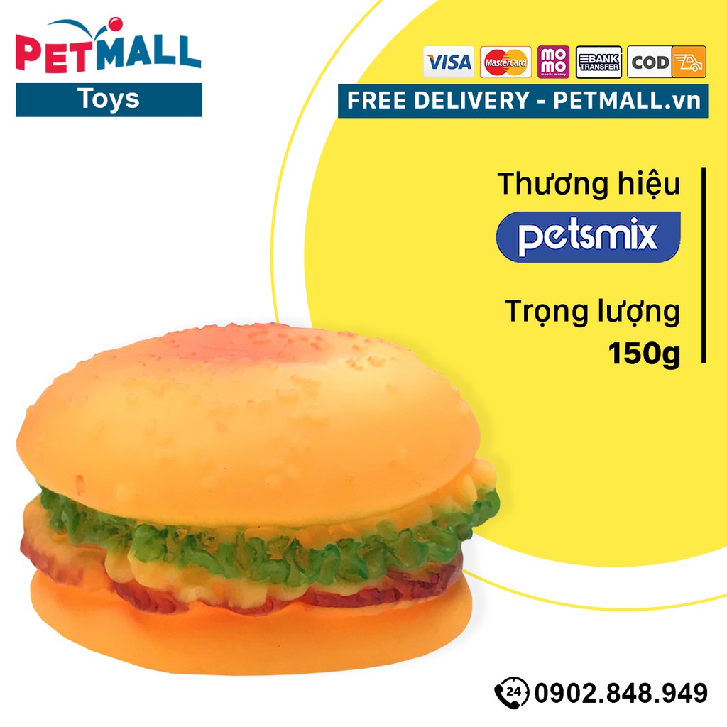 Đồ chơi Purina hình bánh Hamburger Petmall