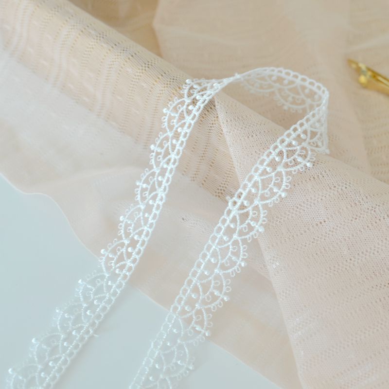 Cuộn vải ren polyester dùng làm trang sức thủ công