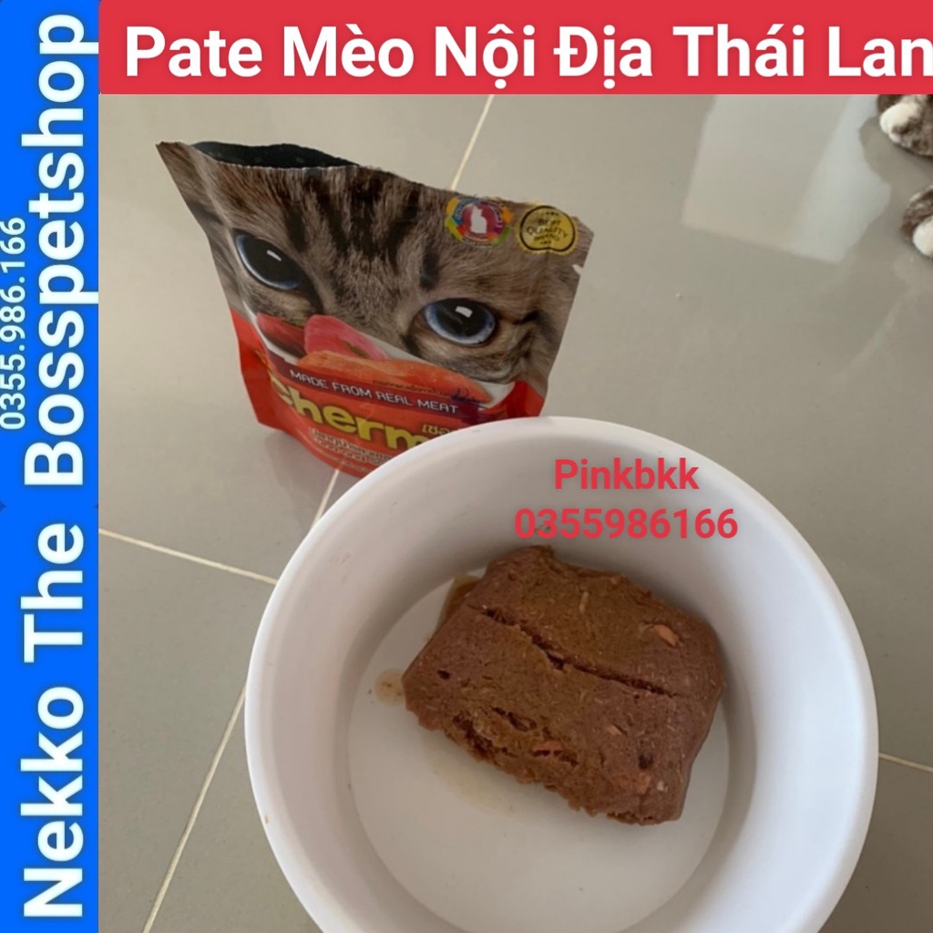 Pate mèo Cherman 85g ⚡ NỘI ĐỊA THÁI LAN⚡ Nhập Trực Tiếp Thái Lan Không Qua Trung Gian.