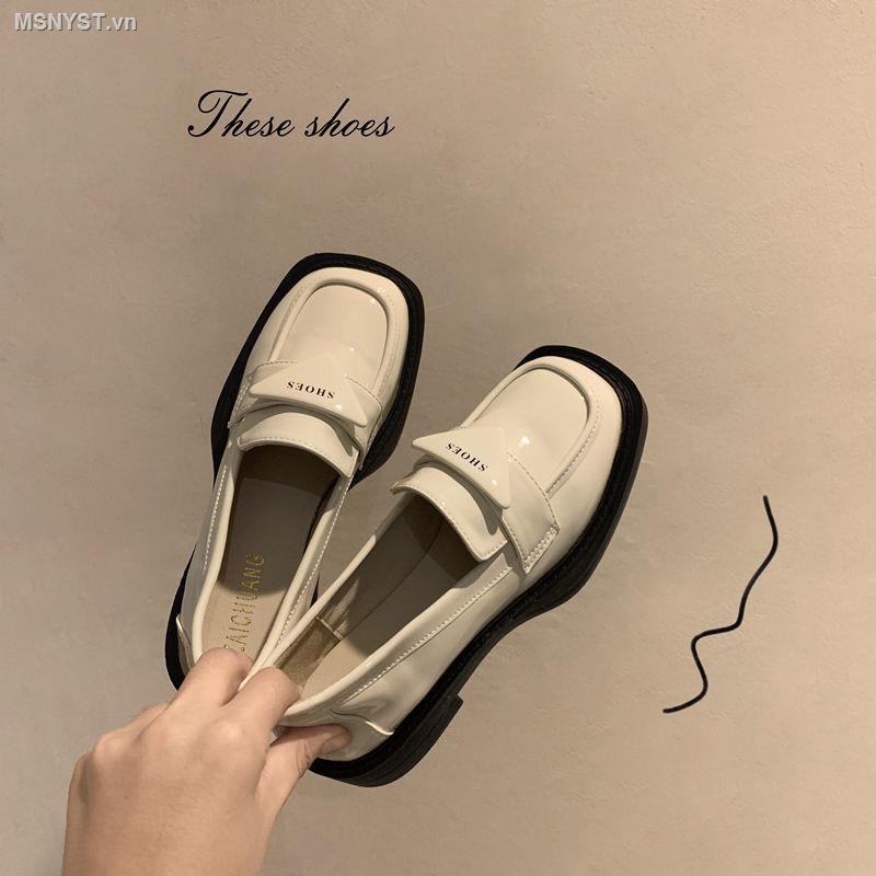 Giày Da Đế Dày Chống Trượt Phong Cách Retro Thời Trang Mùa Hè  Cho Nữ