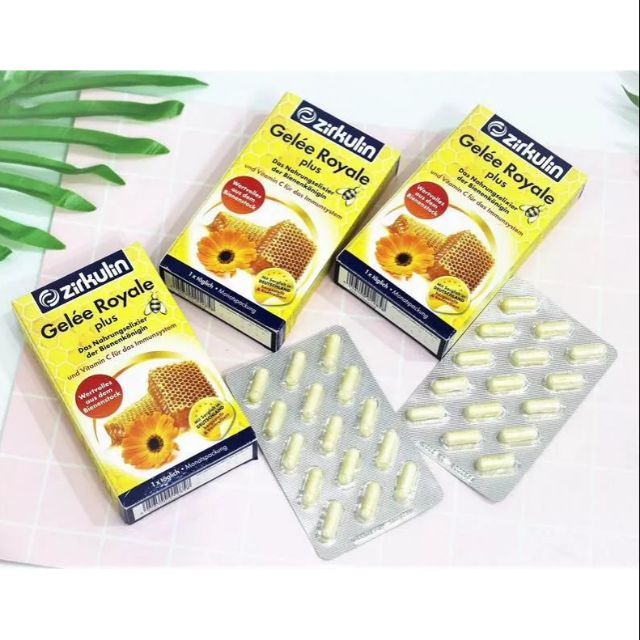 Viên uống sữa ong chúa Zirkulin Gelee Royale xách tay Đức