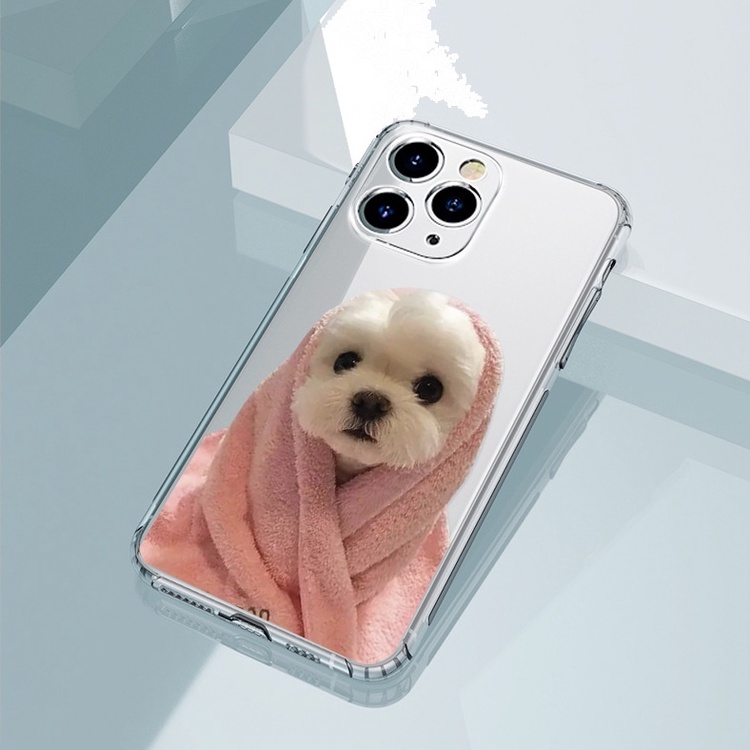 Ốp Điện Thoại Hình Chú Chó Dễ Thương Chống Sốc Cho Iphone 13 Pro 11 Pro Max Xr 6s 7 8 Plus 12 Mini 14 Pro Xs 14 Max