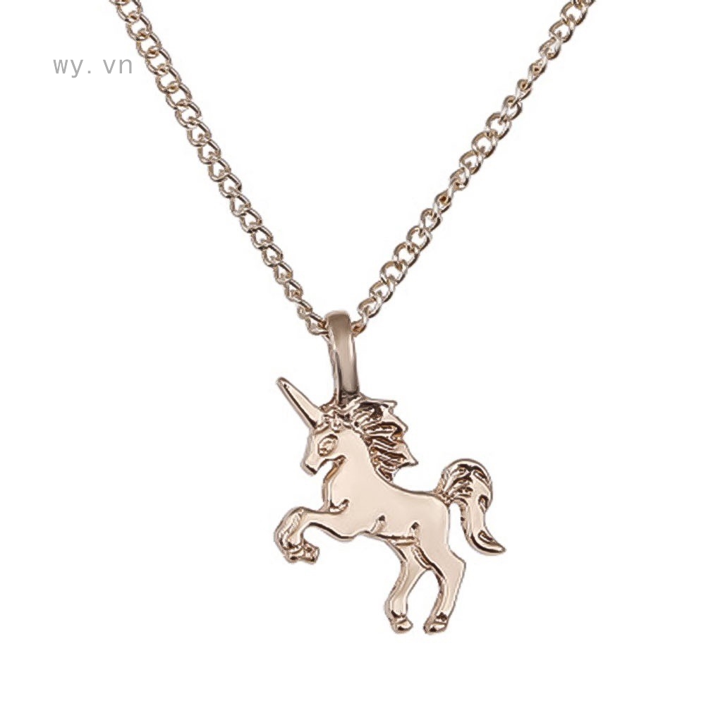 Dây chuyền hợp kim hình ngựa một sừng dễ thương