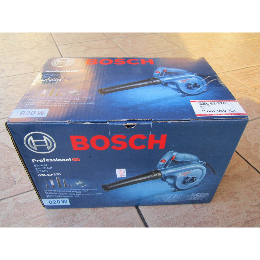 Máy thổi bụi Bosch GBL 82-270 + Quà tặng áo mưa