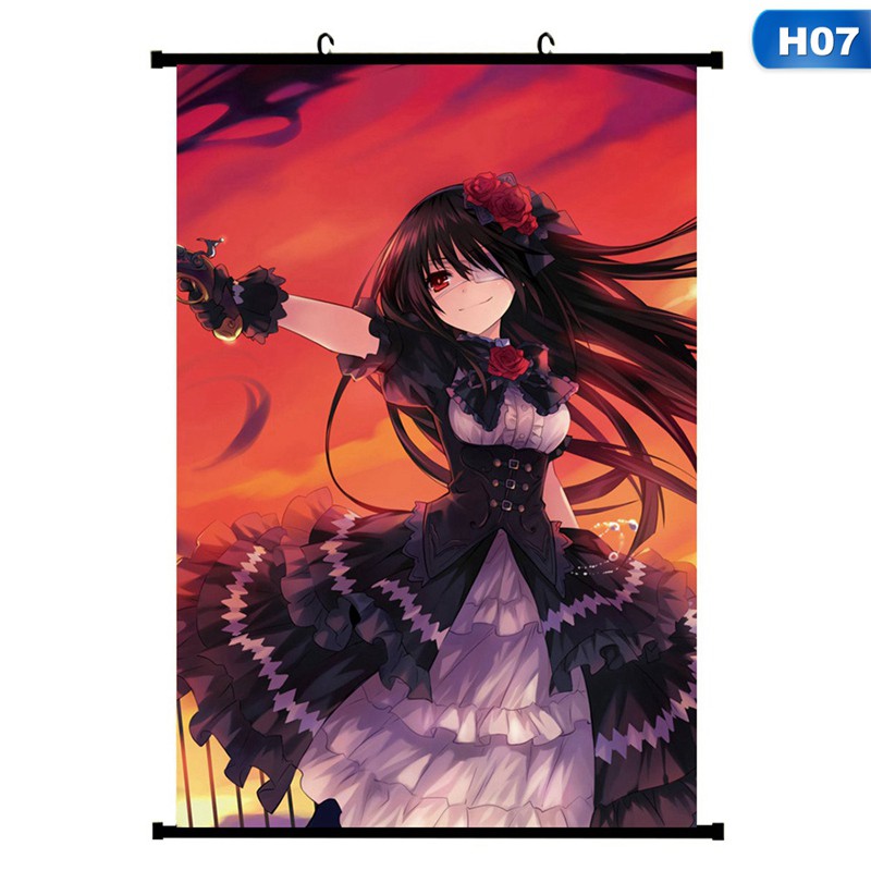 Tranh treo poster hoạt hình anime Nhật Bản Date A Live Kurumi