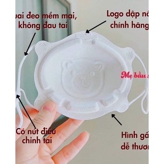 Khẩu trang gấu sét 3 cái