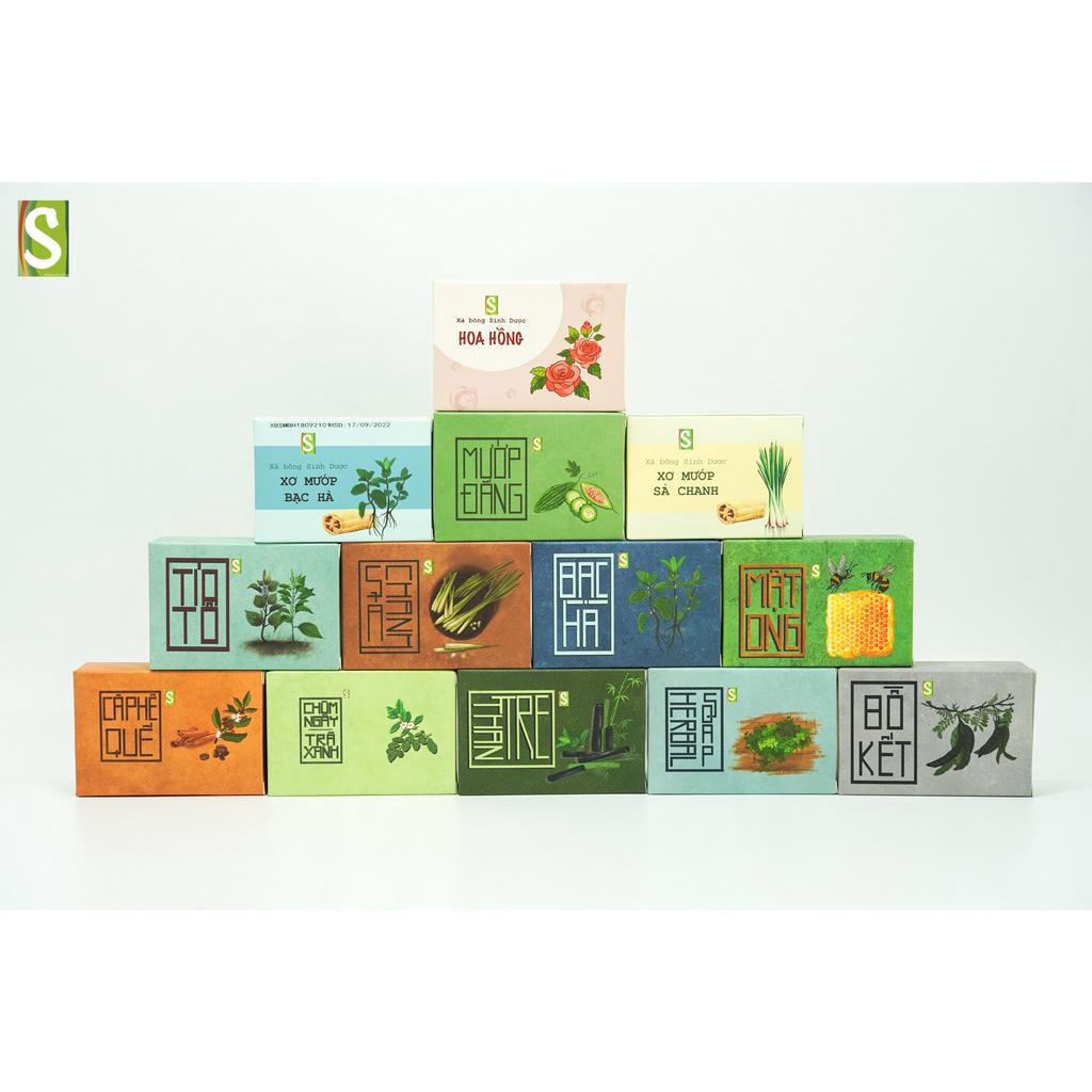 Xà Bông Sinh Dược HTX Sinh Dược Xà Phòng Thảo Dược Bánh 100g