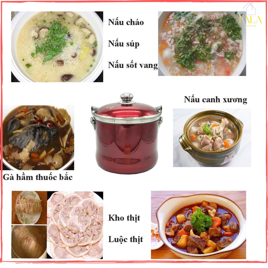 Nồi Ủ Giữ Nhiệt Chân Không 7 Lít Hoàng Gia- Nồi Ủ (Nấu Chậm) Đa Năng Bằng Inox SU304 - Đun Các Loại Bếp Trừ Bếp Từ