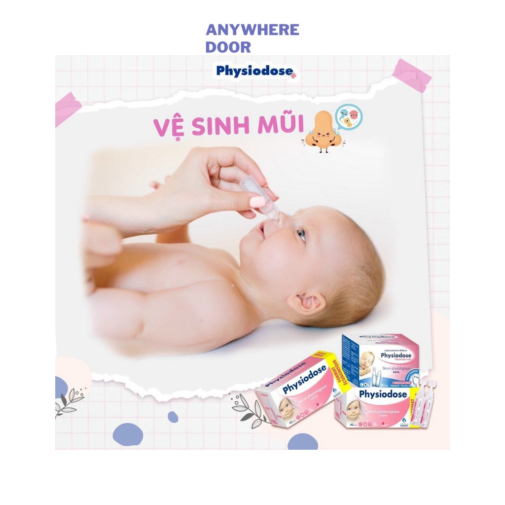 Nước muối sinh lý Physiodose Classic vô trùng cho bé