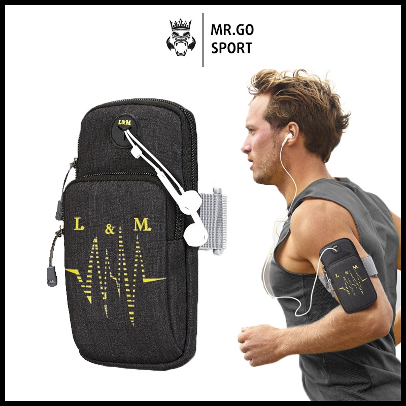 Túi đeo tay thể thao không thấm chạy bộ nam nữ tập gym đạp xe fitness kích cỡ lớn MG08