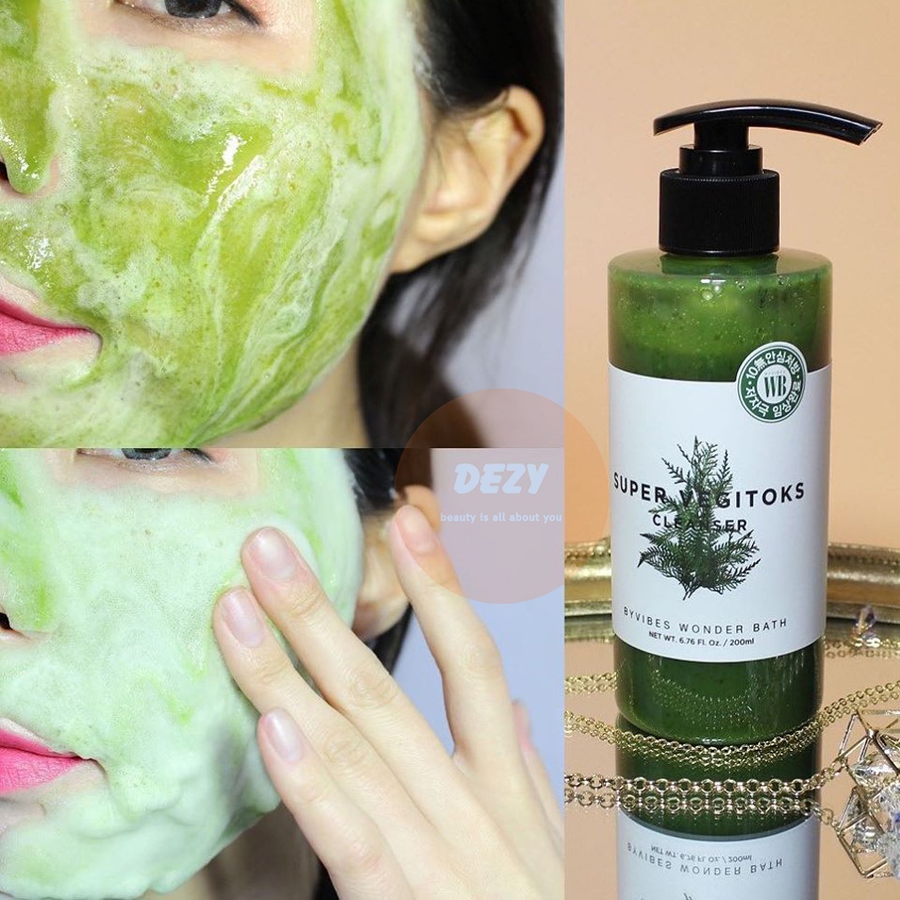 Sữa Rửa Mặt Rau Củ Thải Độc Super Vegitoks Cleanser Srm Dưỡng Ẩm Vitamin C Trắng Da Ngừa Lão Hóa Skincare Hàn Quốc Dezy