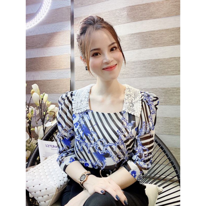ÁO KIỂU CÔNG SỞ - KẺ SỌC - ÁO CHE KHUYẾT ĐIỂM - KẺ CHÉO - TÔN DÁNG - ĐỒ VĂN PHÒNG - KẾT HỢP CHÂN VÁY HOẶC QUẦN TÂY ĐẸP