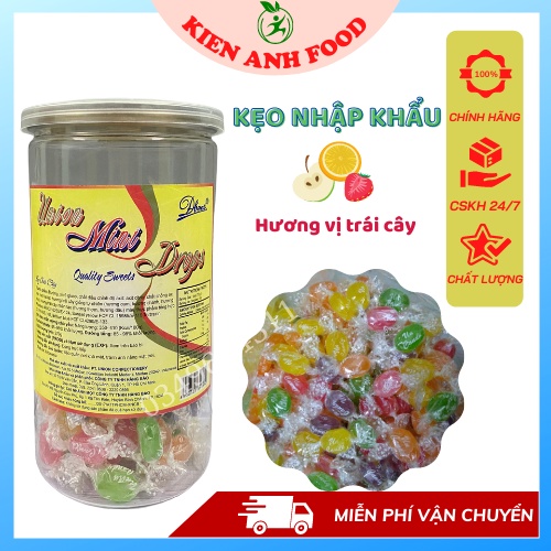 Kẹo trái cây Union Mini Drops hương vị trái cây hàng nhập Indonesia