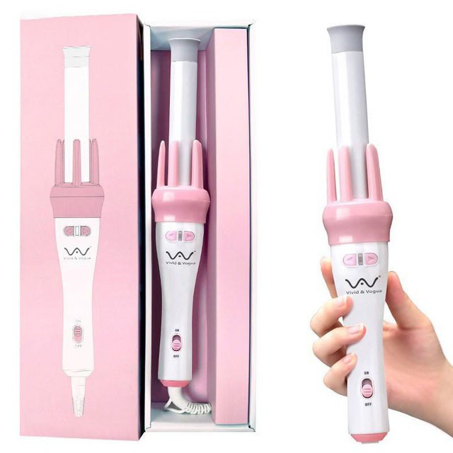 【Xác thực】 Máy Uốn Tóc🌸Máy Làm Tóc Làm Xoăn Xoay Tự Động 360 Độ Hàng Chính Hãng VIVID & VOGUE