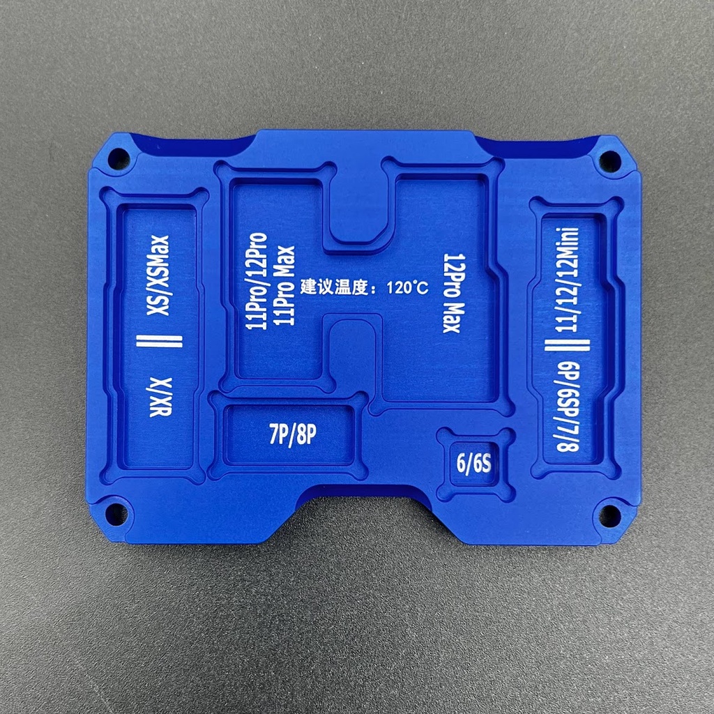 Đế nhiệt vệ sinh keo CPU và FaceID, tách Camera, kẹp cố định của bộ đế nhiệt tách main XinZhiZao X360