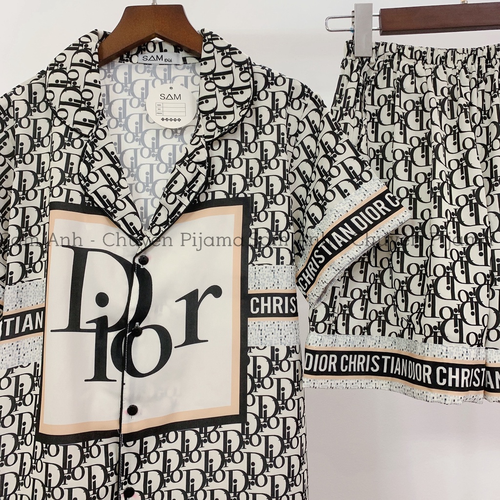 BỘ NGỦ Pijama Lụa Mango TK Đì Or Quần Cộc Mác Sam