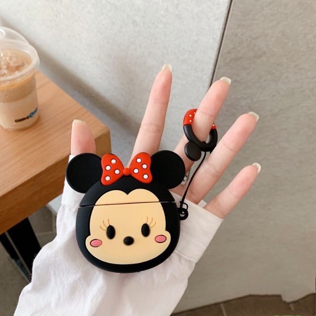 ☘️Tặng kèm móc tay☘️ Case bao airpod silicon 1 2 MICKEY MOUSE - Vỏ bọc đựng tai nghe không dây i11 i12 i100... AirPods