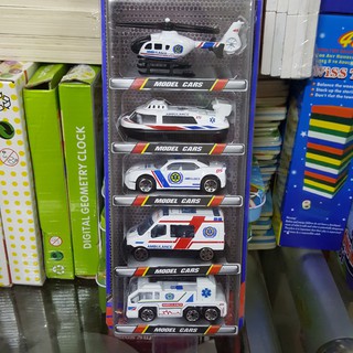 SET 5 Ô TÔ NHỰA VỎ SẮT