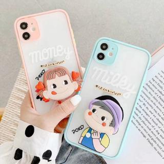 Ốp điện thoại silicone dẻo in hình đáng yêu bảo vệ camera có giá đỡ cho APPLE IPHONE SE 2 XS MAX X XR 7 8 PLUS