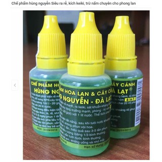 1 hộp Chế phẩm hùng nguyễn Siêu ra rễ, kích keiki, trừ nấm chuyên cho phong lan (10 lọ)