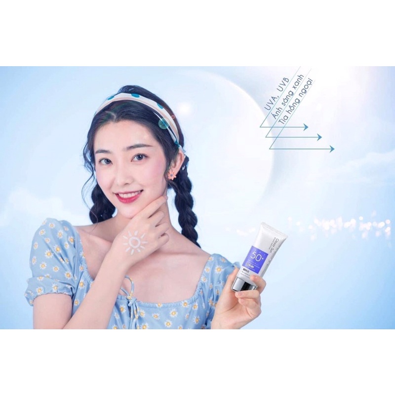 Kem chống nắng GLOSSY SUN _MKII căng bóng da lên tone nhẹ thẩm thấu mềm mịn